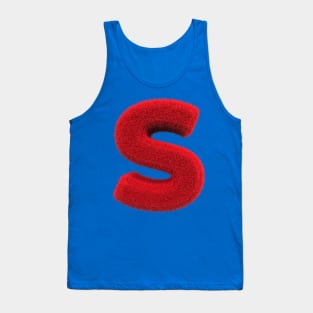 Fluffy letter S Tank Top